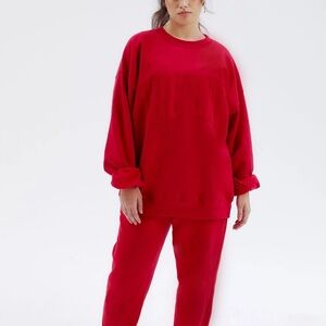 The Bar Red Varsity Sweatshirt